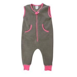 baby deedee Fleece Kicker Sack with Feet Sleep Bag, 18months-2T, Slate EUC
